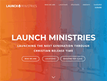 Tablet Screenshot of launchministries.org